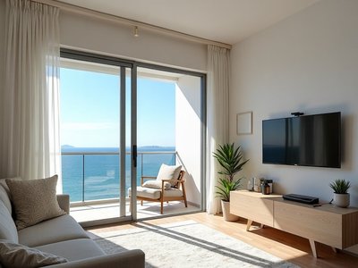 Bright Sea-View Apartment in Larnaca